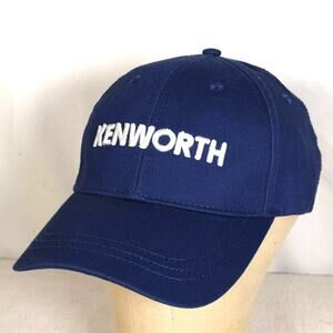 BDA Blue Ballcap Kenworth Spellout White Letters Embroidery Never Worn One Size